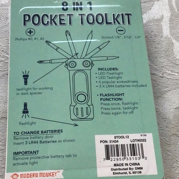 8-in -1 pocket toolkit new - Picture 2 of 2